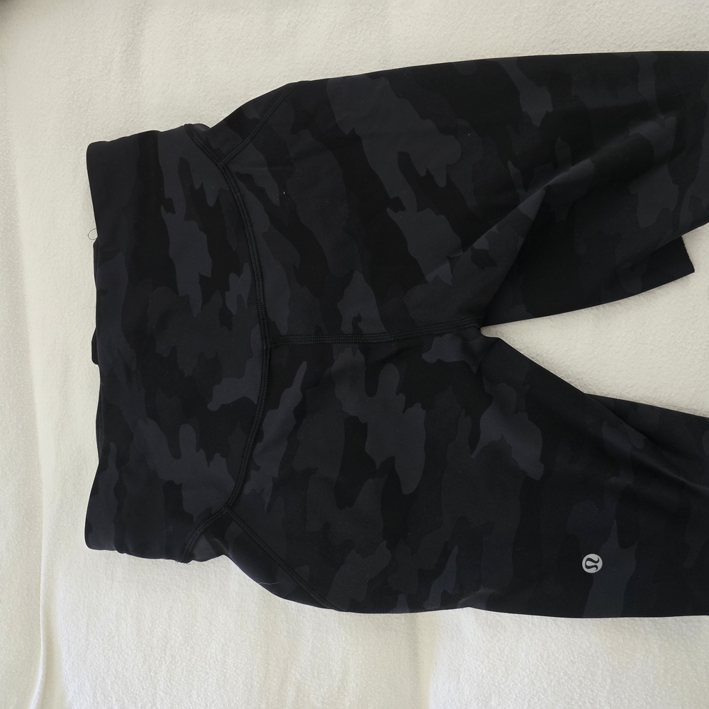 lululemon athletica Black Camo Bike Shorts